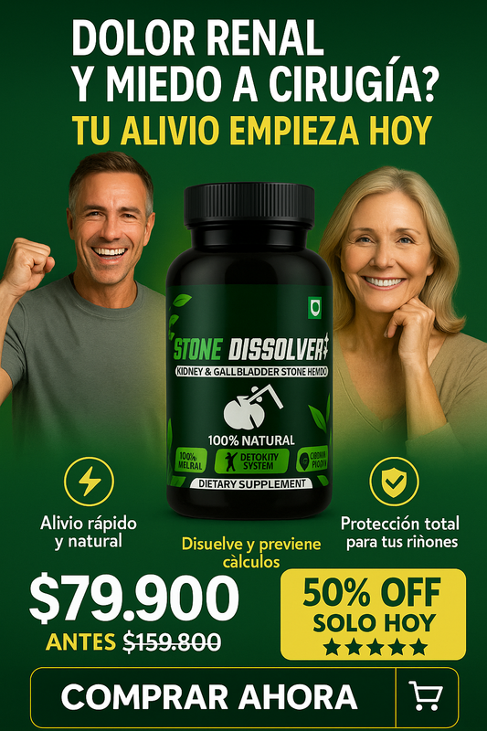StoneDissolver® – Alivio Renal y Limpieza Urinaria